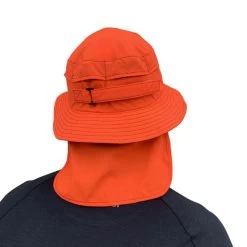 Chapeau Surf Performance Orange Fluo VAIKOBI -Aqua Sport Soldes chapeau surf performance orange fluo vaikobi 3