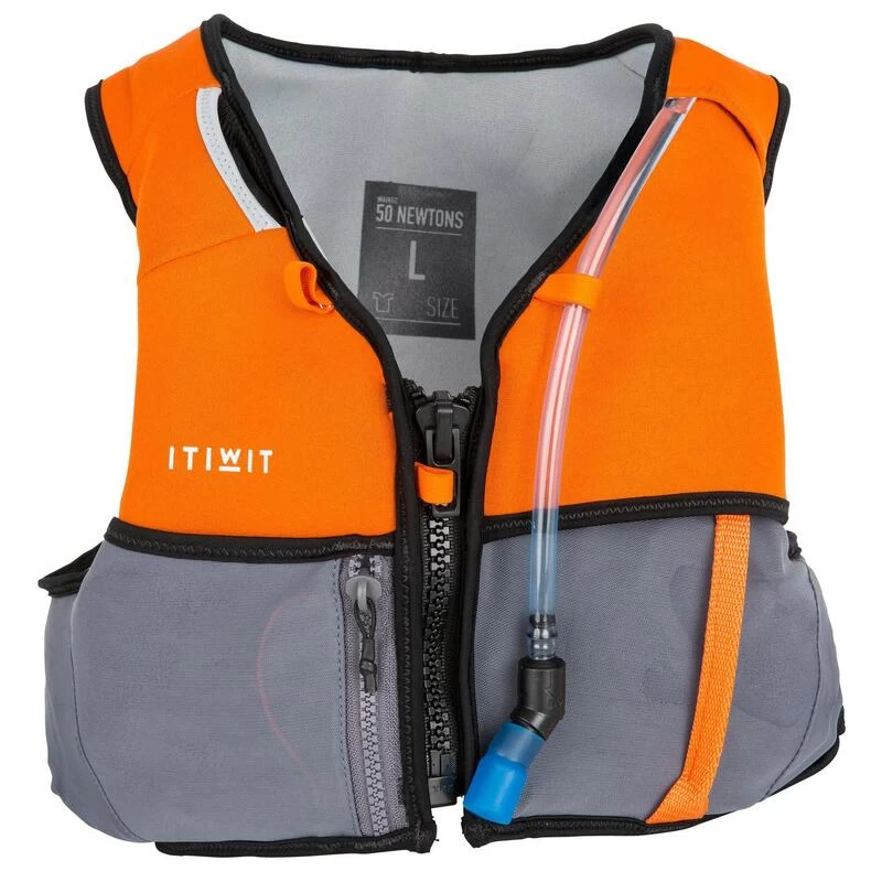 GILET AIDE A LA FLOTTABILITE SUP ET KAYAK WAIRGO HYDRATATION 50N ORANGE 6 GILET AIDE A LA FLOTTABILITE SUP ET KAYAK WAIRGO HYDRATATION 50N ORANGE – Image 4