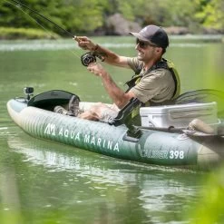 KAYAK GONFLABLE AQUA MARINA CALIBER PECHE -Aqua Sport Soldes kayak gonflable aqua marina caliber peche 7