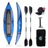 Kayak Gonflable Lotus 2 Places - Max 120kg - 310x85cm (10'2x33") - Bleu -Aqua Sport Soldes kayak gonflable lotus 2 places max 120kg 310x85cm 102x33 bleu