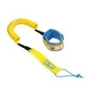 LEASH DE SUP HOWZIT COIL JAUNE/BLEU 9' -Aqua Sport Soldes leash de sup howzit coil jaune bleu 9