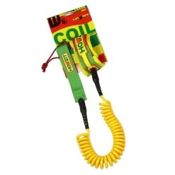 LEASH DE SUP HOWZIT COIL RASTA 9' -Aqua Sport Soldes leash de sup howzit coil rasta 9 1 4