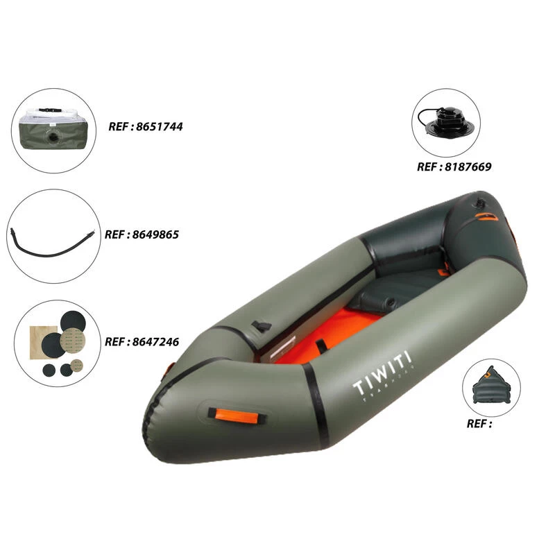 Packraft 100 Kayak Gonflable Rivière TPU 1 Place - PR100 9 Packraft 100 Kayak Gonflable Rivière TPU 1 Place - PR100 – Image 7