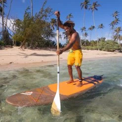 PAGAIE FANATIC BAMBOO CARBON 50 FIXE 7.25 -Aqua Sport Soldes pagaie fanatic bamboo carbon 50 fixe 725 7