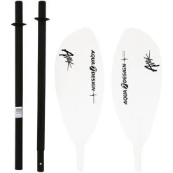 PAGAIE KAYAK AQUADESIGN ATTAK 4 PARTIES 220CM Bleu -Aqua Sport Soldes pagaie kayak aquadesign attak 4 parties 220cm bleu 2