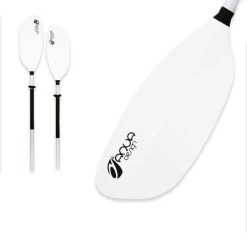 PAGAIE KAYAK AQUADESIGN WHITE 2 PARTIES 215CM -Aqua Sport Soldes pagaie kayak aquadesign white 2 parties 215cm 1