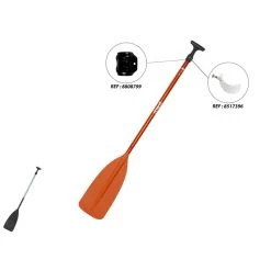 Pagaie Simple Canoë 100 Réglable Alu 130/150 Cm -Aqua Sport Soldes pagaie simple canoe 100 reglable alu 130150 cm 4