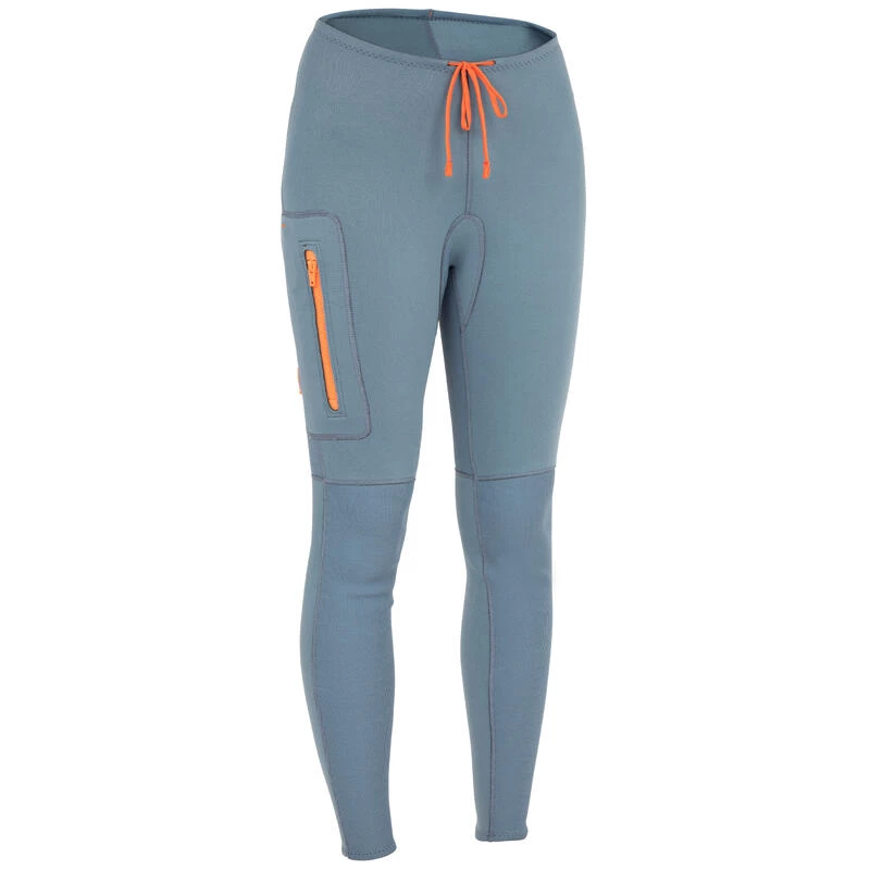 Pantalon Néoprène 2mm De Canoë Kayak Et Stand Up Paddle Femme Bleu 3 Pantalon Néoprène 2mm De Canoë Kayak Et Stand Up Paddle Femme Bleu