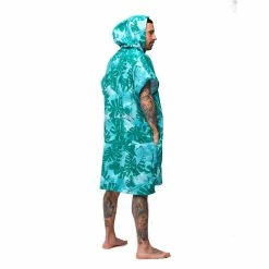 PONCHO AFTER BIG LEAVES GREEN -Aqua Sport Soldes poncho after big leaves green 2