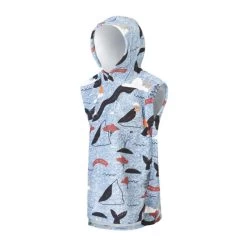 PONCHO AFTER ENFANT SKETCHBOOK BLUE -Aqua Sport Soldes poncho after enfant sketchbook blue 1