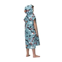 PONCHO AFTER ENFANT SKETCHBOOK BLUE -Aqua Sport Soldes poncho after enfant sketchbook blue 3