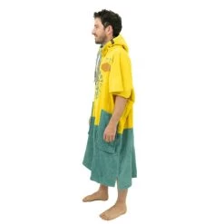All-In PONCHO ALL IN BUMPY JAUNE/VERT -Aqua Sport Soldes poncho all in bumpy jaune vert 2