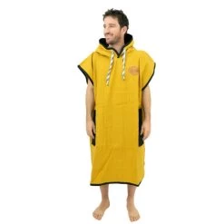 All-In PONCHO ALL IN LIGHT WAFFLE JAUNE/NOIR