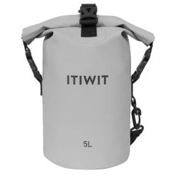 SAC POLOCHON ÉTANCHE 5L GRIS -Aqua Sport Soldes sac polochon etanche 5l gris 2